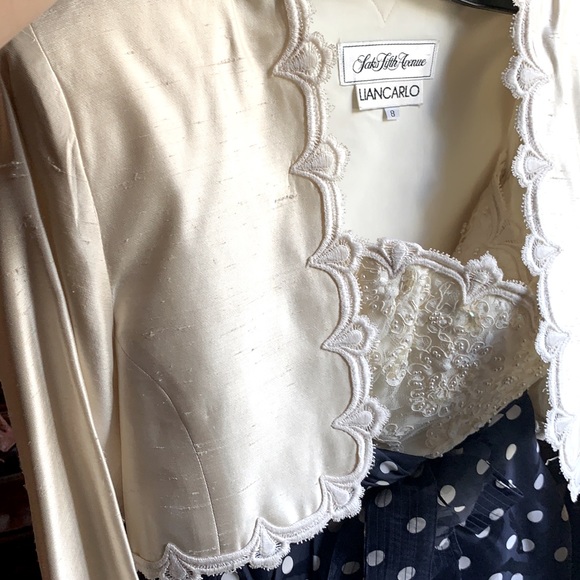 🍃Dentelle Lace, Pearls, Silk, Polkadots, Magnolia - Picture 8 of 13